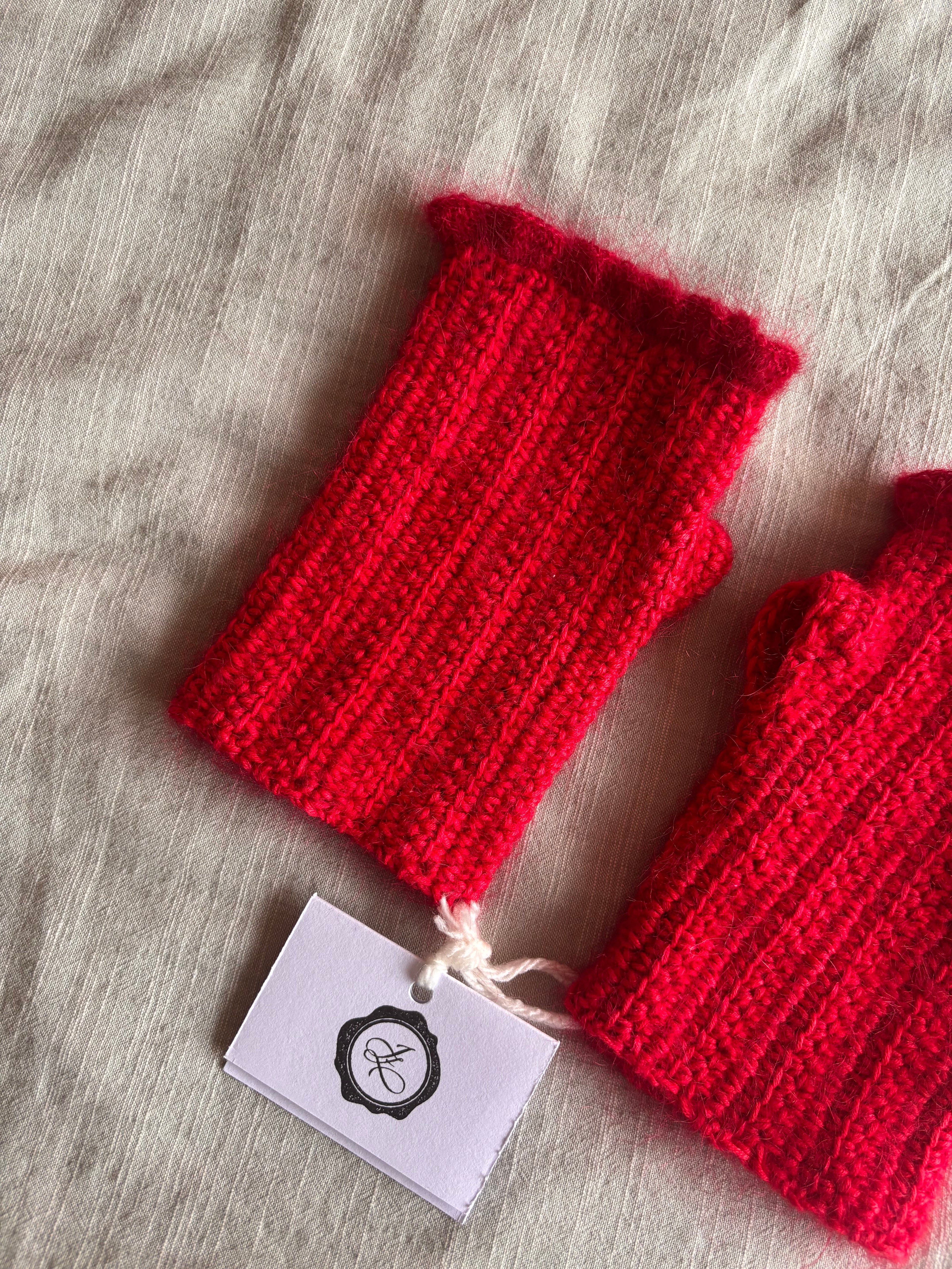 Mitaines à volants | Mélange coton, mohair et soie (prêtes à porter)