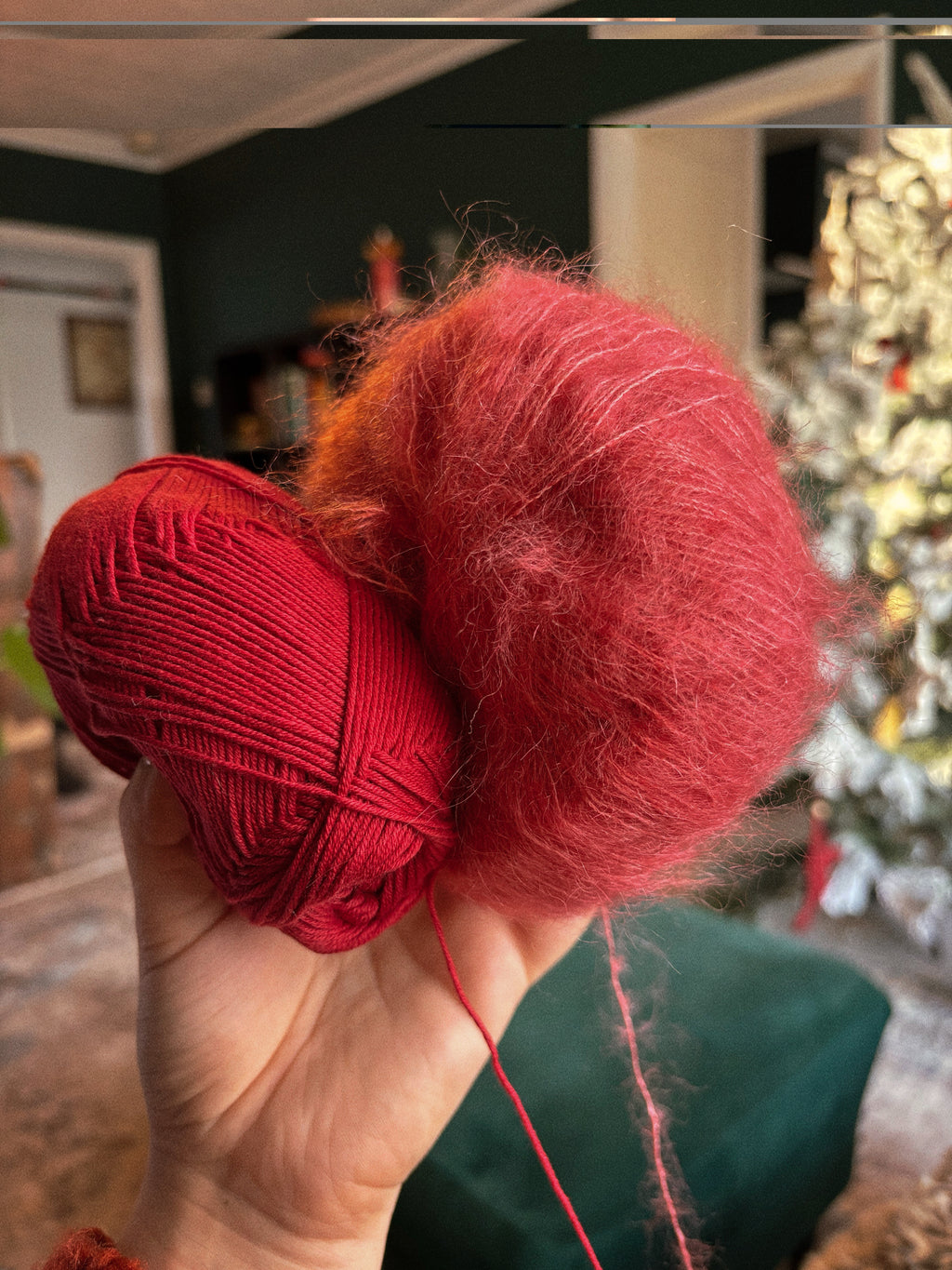 Mitaines à volants | Mélange coton, mohair et soie (Commande personnalisée)