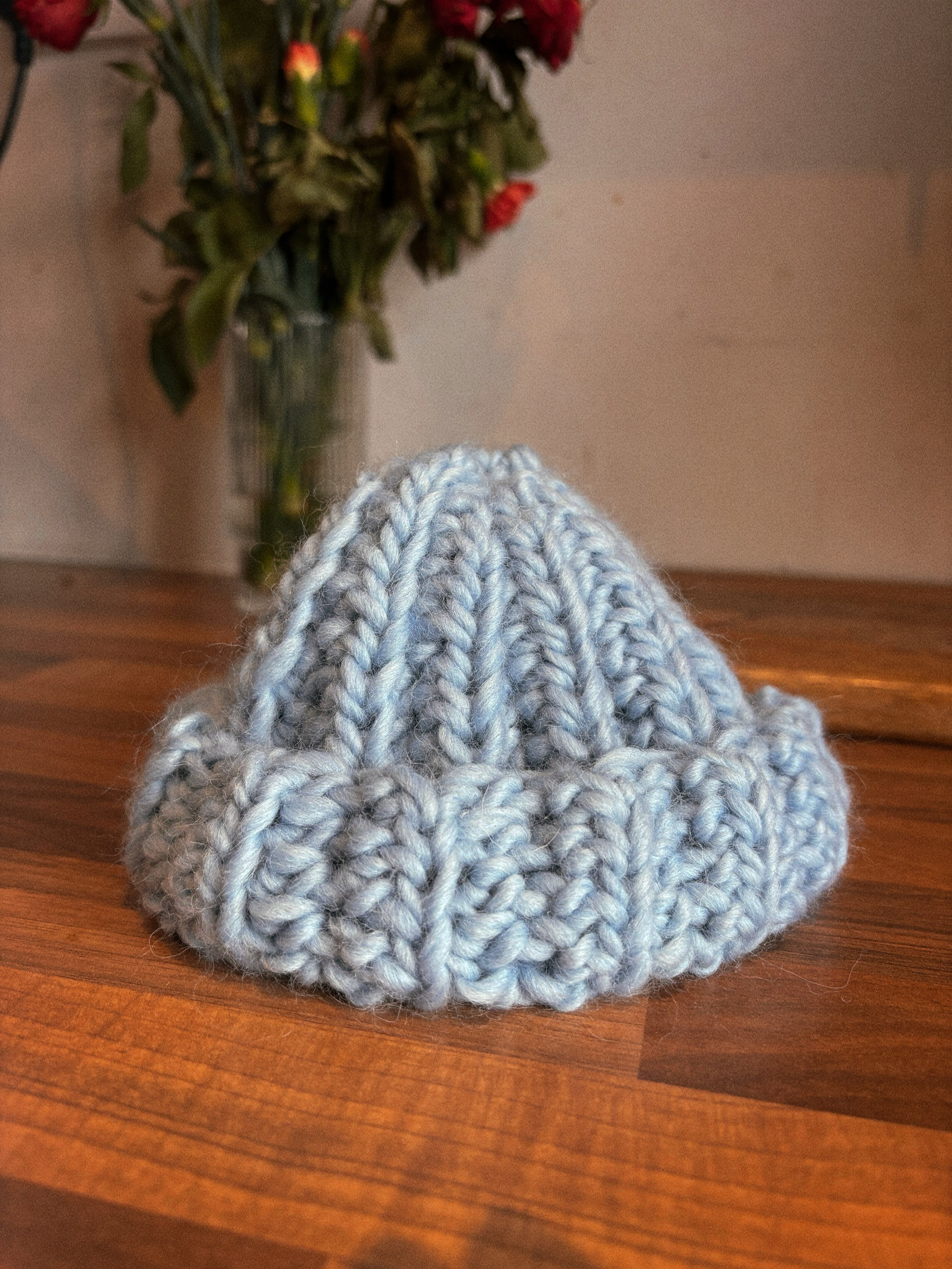 Bonnet enfant en laine | Bord-côte style pêcheur | Prêt à porter (Pure laine)