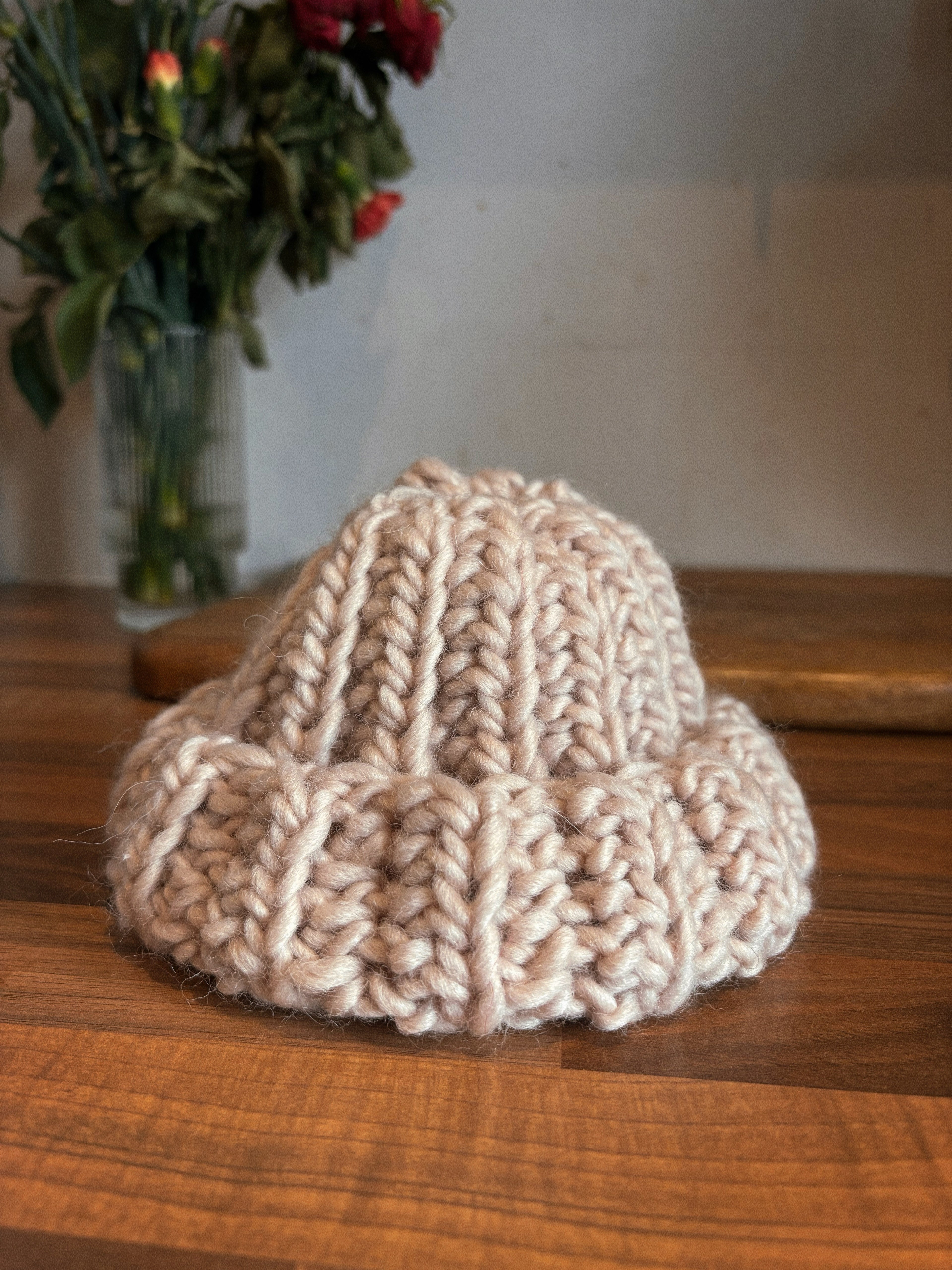 Bonnet enfant en laine | Bord-côte style pêcheur | Prêt à porter (Pure laine)