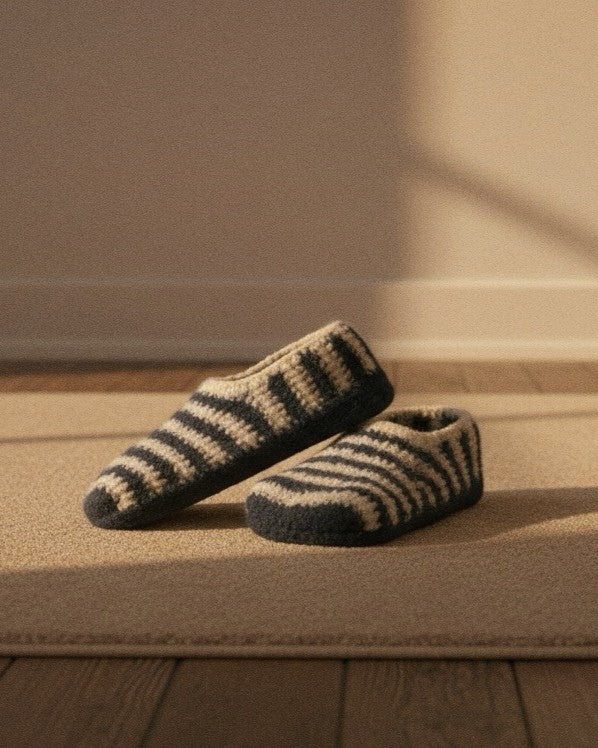 Douces Pantoufles en laine feutrée | Commandes personnalisées