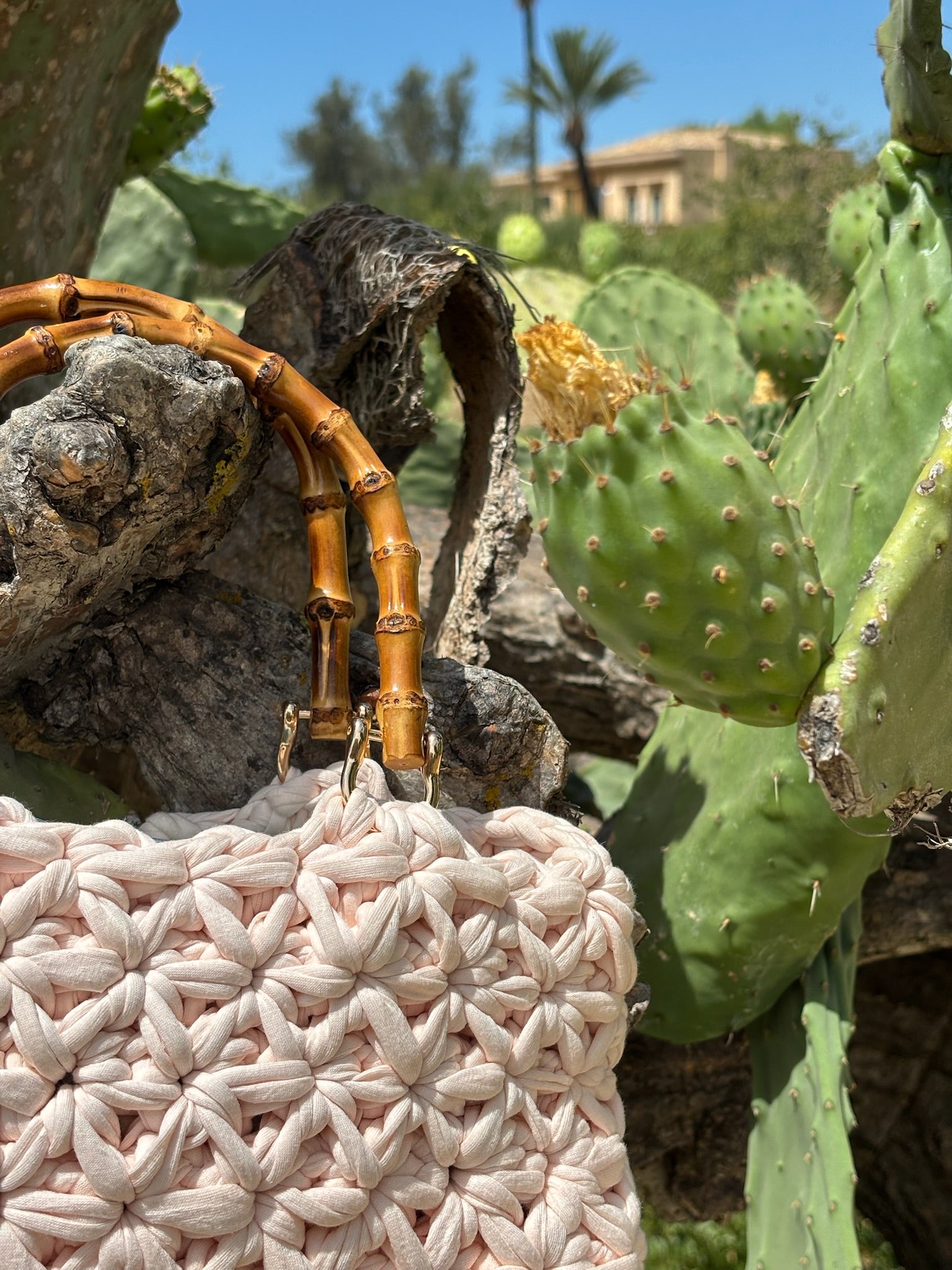 Sac au crochet signature | Fil de coton recyclé (t-shirt) | Commande personnalisée 