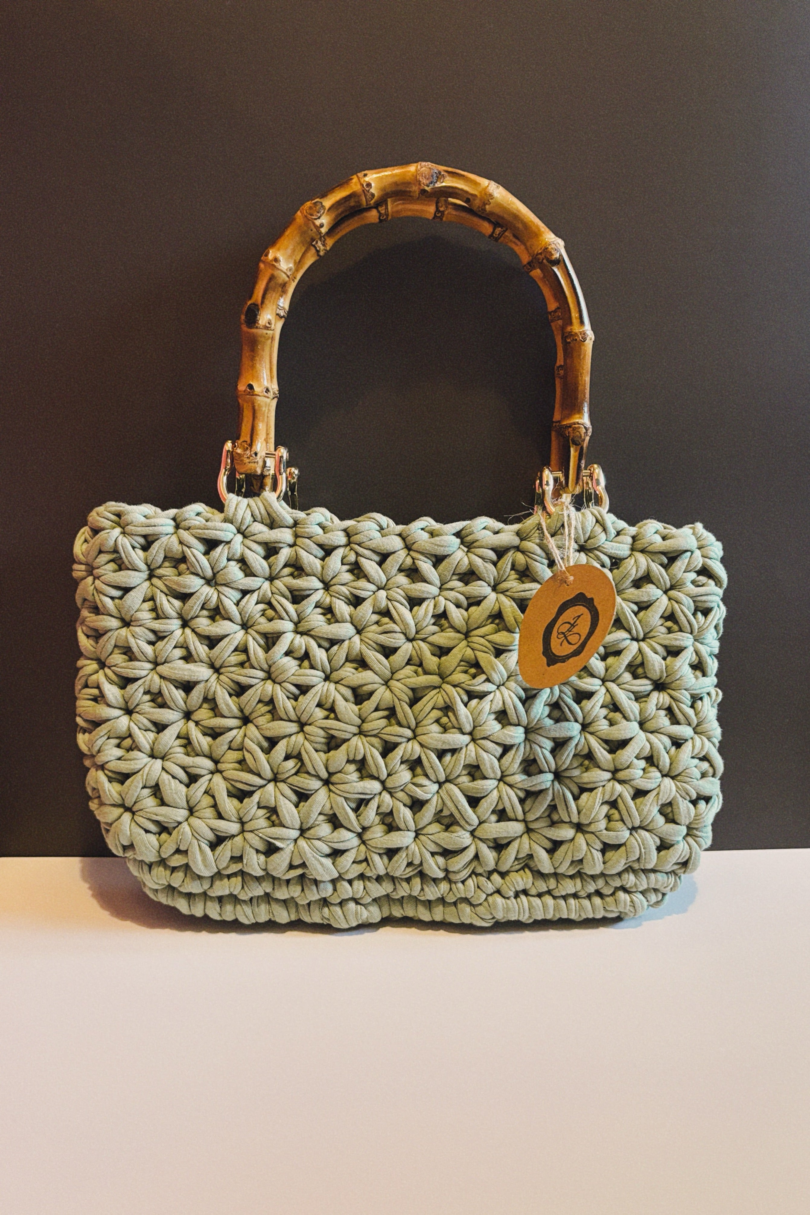 Sac au crochet signature | Fil de coton recyclé (t-shirt) 