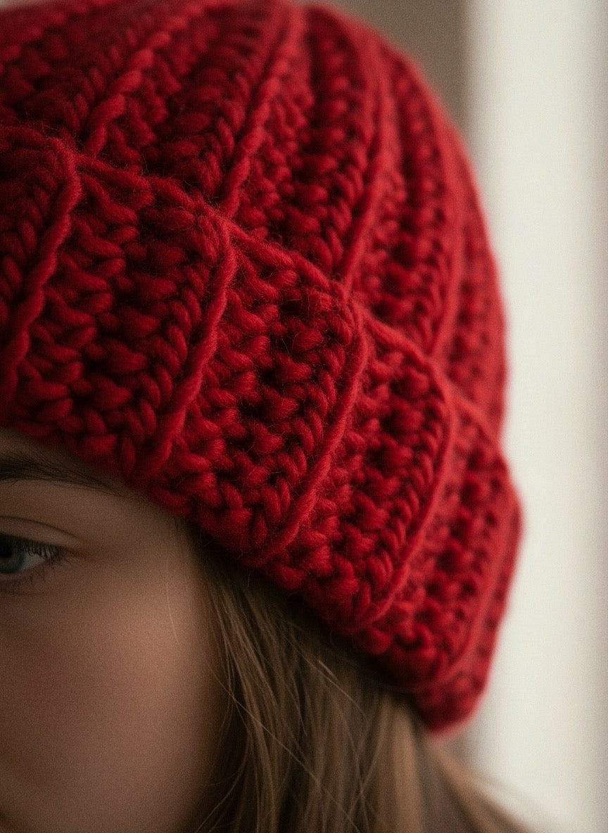 Bonnet en laine pour adulte | Bord-côte style pêcheur | Prêt-à-porter