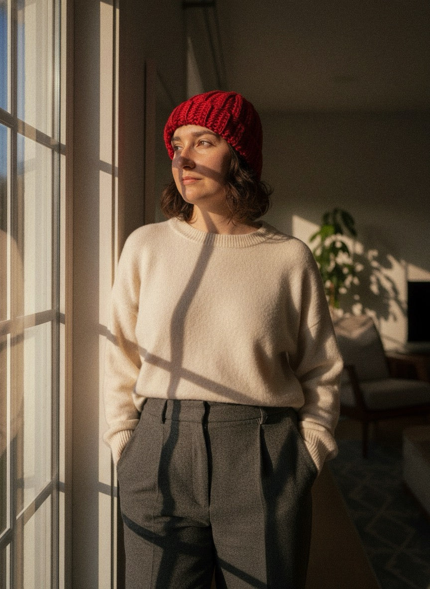 Bonnet en laine pour adultes et enfants | Bord-côte | Commande personnalisée