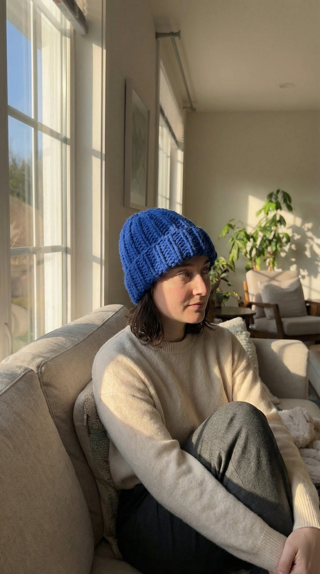 Bonnet en laine pour adulte | Bord-côte style pêcheur | Prêt-à-porter