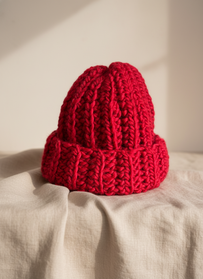Chunky Wool Beanie Adult & Children | Fisherman Rib | Custom Order