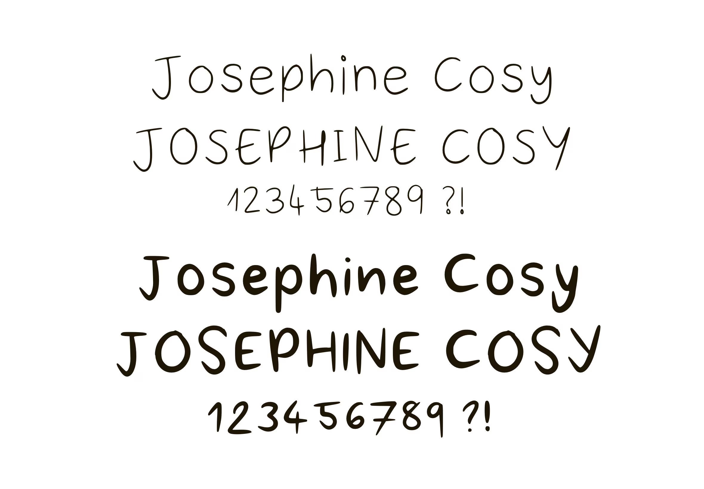 Josephine Cosy Font Duo : Police sans serif manuscrite pour le branding (OTF + TTF)